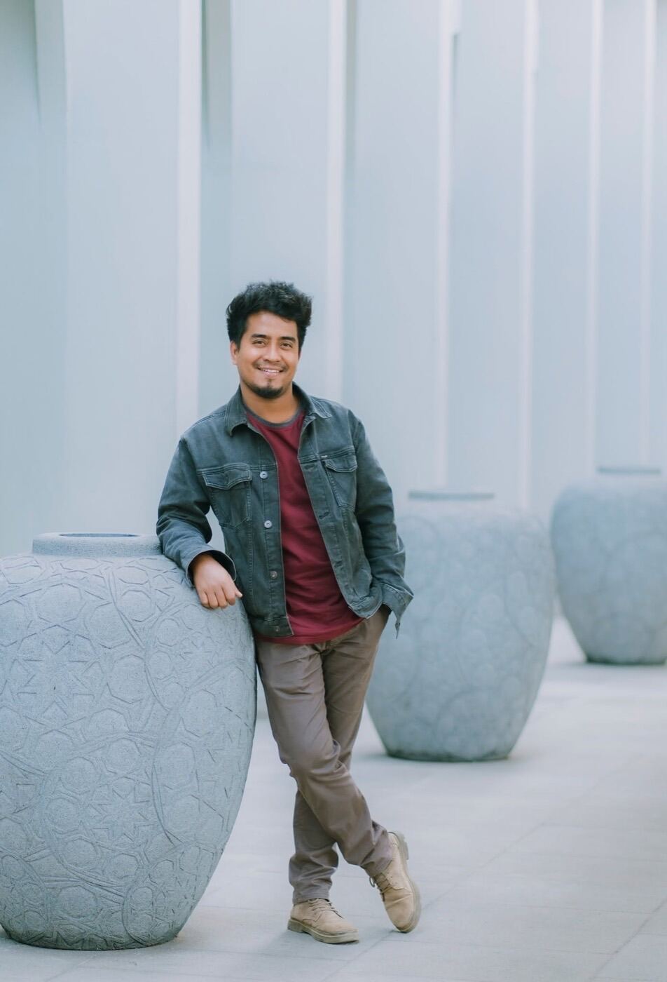 DharmaChandra Tonchongya portrait in an editorial architectural setting